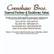 Crenshaw Bros.: Crenshaw the Funeral Clown