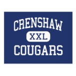 Crenshaw - Cougars - High - Los Angeles California Post Card