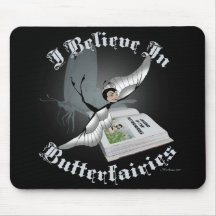 Creo en Butterfairies Alfombrilla De Ratones