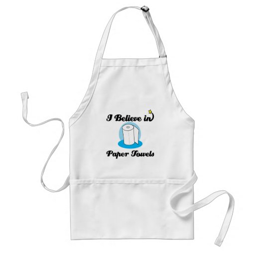 creo en las toallas de papel delantales