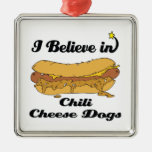creo en perros del queso del chile ornamentos de navidad