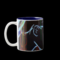 Creole Rain - Blue 2 mugs