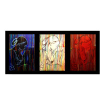 Creole Rain - drapeau tricolore posters