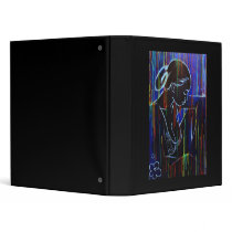 creole rain in blue 3 ring binders