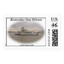 Creole River Boat New Orleans postage by nyksla Creole River Boat New Orleans postage