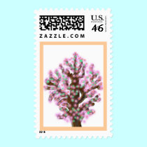 Crepe Myrtle Tree stamps