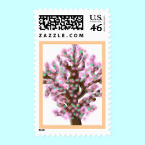 Crepe Myrtle Tree stamps