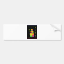 Crepe Paper Birthday Bumper Sticker