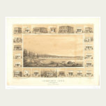 Crescent City, CA. Panoramic Map 1857 (0465A) posters