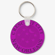 Crescent City Water Meter Lid keychains by figstreetstudio Crescent City Water Meter Lid keychains
