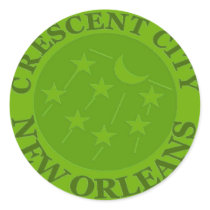 Crescent City Water Meter Lid stickers