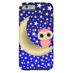 crescent moon and owl tough iPhone 6 case