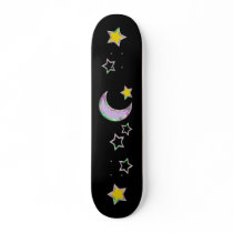 Crescent Moon and Stars! skateboards by Perlyyyy Crescent Moon and Stars! skateboards
