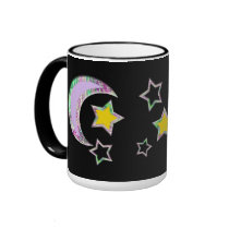 Crescent Moon & Stars mugs