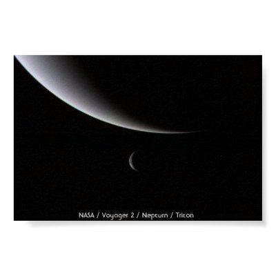 Crescents of Neptune and Triton Poster by moxieann