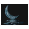Cresent Moon Lake Dots Blue flyers