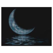 Cresent Moon Lake Dots Blue flyers by VoXeeD Cresent Moon Lake Dots Blue flyers
