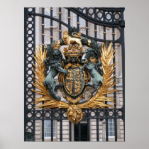 Crest Buckingham Palace London England Poster