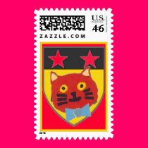 crest of the cat brigade stamps