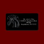Crested Dragon Address Label labels