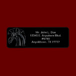 Crested Dragon Return Address Label labels