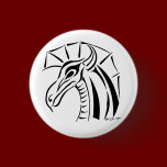 Crested Dragon Round Button buttons