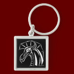 Crested Dragon Square Keychain 2 keychains