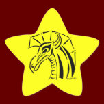 Crested Dragon Star Sticker stickers