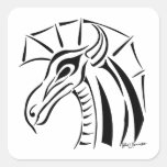 Crested Dragon  Sticker Square