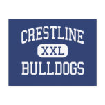 Crestline - Bulldogs - High - Crestline Ohio Post Card