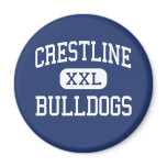 Crestline Bulldogs Middle Crestline Ohio Fridge Magnet