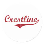 Crestline Ohio Classic Design Round Sticker