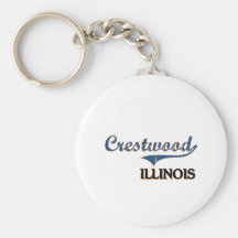 Crestwood Illinois City Classic Key Chain
