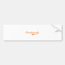 Crestwood Illinois Classic Design Bumper Sticker