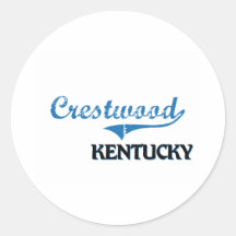 Crestwood Kentucky City Classic Round Sticker