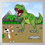 Cretaceous Corgi Poster posters