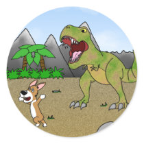 Cretaceous Corgi Stickers