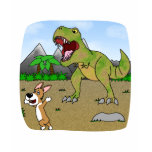 Cretaceous Corgi Women's Two-Tone Shirt
