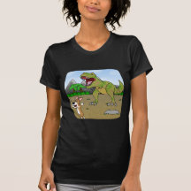 Cretaceous Corgi Women's Two-Tone Shirt