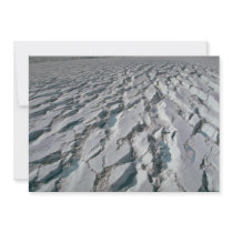 Crevassed glacier personalized invitations