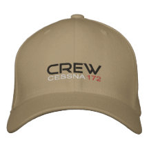 crew Cessna 172 Gorra De Béisbol Bordada