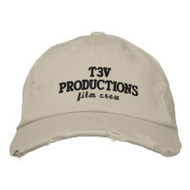 Crew Hat embroidered hats by t3vproductions Crew Hat embroidered hats