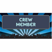 Crew Member Marquee photo sculptures