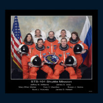 Crew of the STS-101 Shuttle Mission - 2000 posters