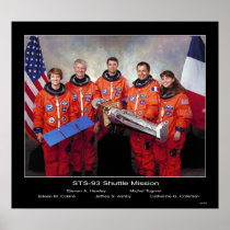 Crew of the STS-93 Shuttle Mission Posters