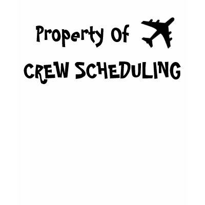 CREW SCHEDULING T-shirt by cloudbunnys