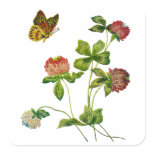 Crewel Embroidered Irish Clover Stickers