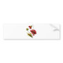 Crewel Embroidery Red Poppy Bumper Stickers