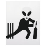 cricket alien icon letterhead design