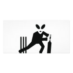 cricket alien icon photo greeting card